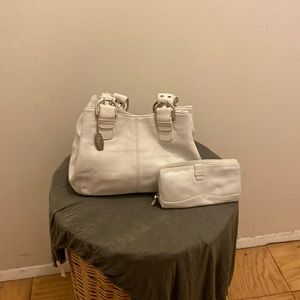 Tignanello leather purse and wallet set